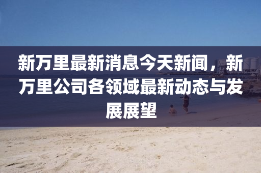 新万里最新消息今天新闻，新万里公司各领域最新动态与发展展望