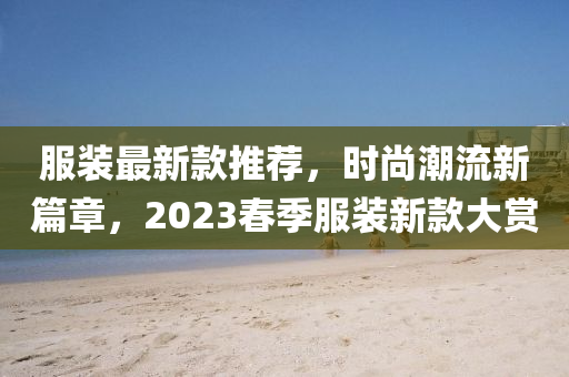 服装最新款推荐，时尚潮流新篇章，2023春季服装新款大赏
