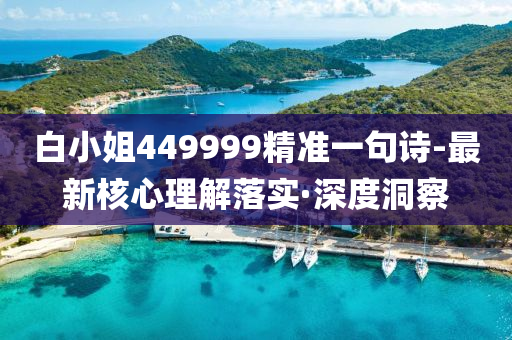 白小姐449999精准一句诗-最新核心理解落实·深度洞察