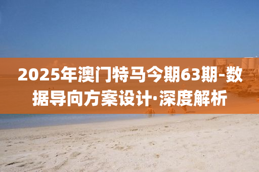 2025年澳门特马今期63期-数据导向方案设计·深度解析