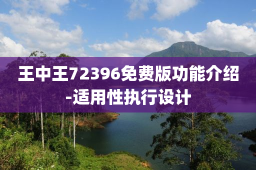 王中王72396免费版功能介绍-适用性执行设计