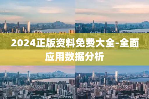 2024正版资料免费大全-全面应用数据分析