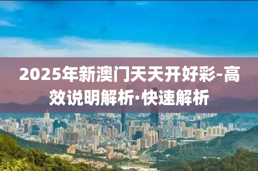 2025年新澳门天天开好彩-高效说明解析·快速解析