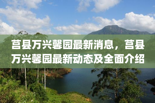 莒县万兴馨园最新消息，莒县万兴馨园最新动态及全面介绍