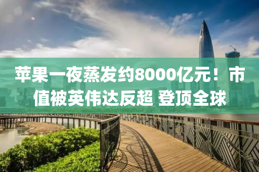 苹果一夜蒸发约8000亿元！市值被英伟达反超 登顶全球