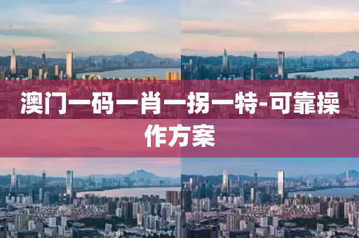 澳门一码一肖一拐一特-可靠操作方案