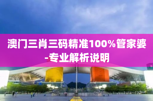 澳门三肖三码精准100%管家婆-专业解析说明