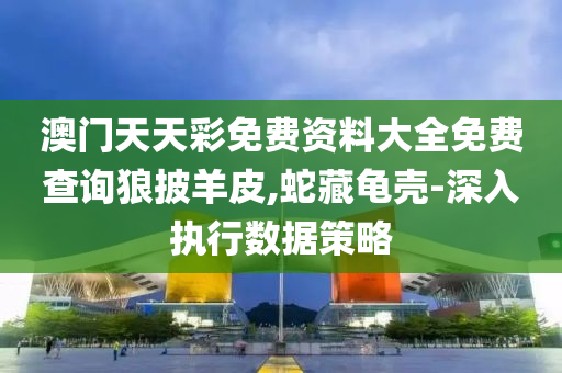 澳门天天彩免费资料大全免费查询狼披羊皮,蛇藏龟壳-深入执行数据策略