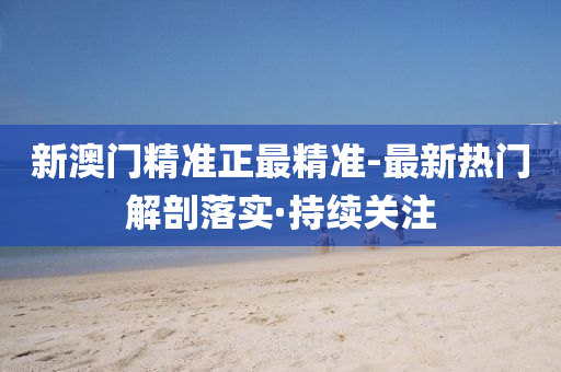 新澳门精准正最精准-最新热门解剖落实·持续关注