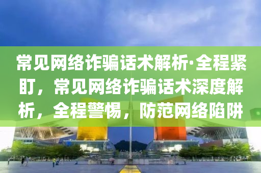 常见网络诈骗话术解析·全程紧盯，常见网络诈骗话术深度解析，全程警惕，防范网络陷阱