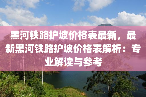 黑河铁路护坡价格表最新，最新黑河铁路护坡价格表解析：专业解读与参考