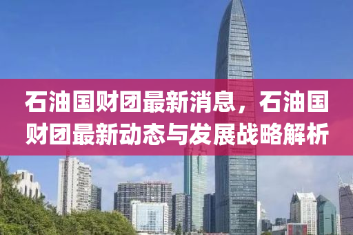 石油国财团最新消息，石油国财团最新动态与发展战略解析