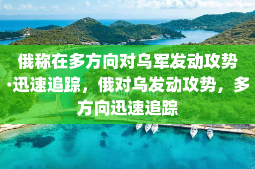 俄称在多方向对乌军发动攻势·迅速追踪，俄对乌发动攻势，多方向迅速追踪