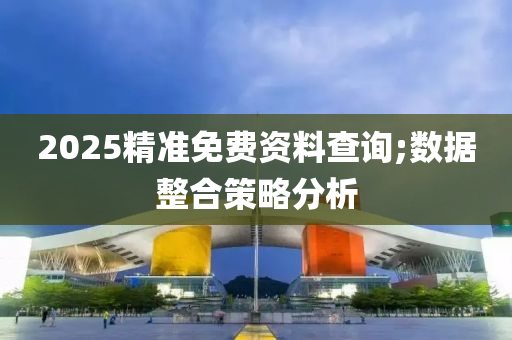 2025精准免费资料查询;数据整合策略分析