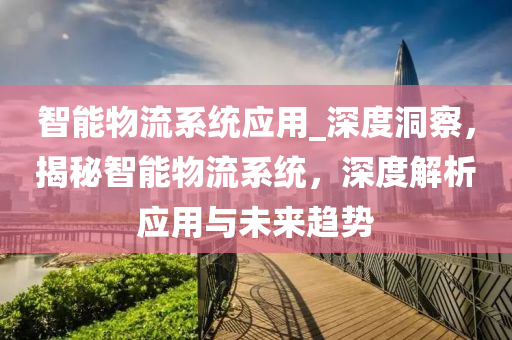 智能物流系统应用_深度洞察，揭秘智能物流系统，深度解析应用与未来趋势