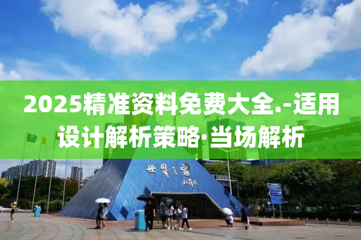 2025精准资料免费大全.-适用设计解析策略·当场解析