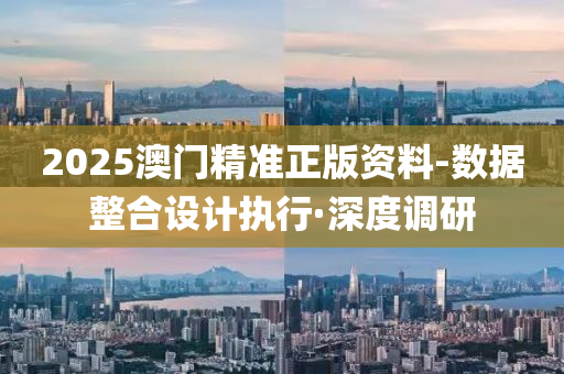 2025澳门精准正版资料-数据整合设计执行·深度调研