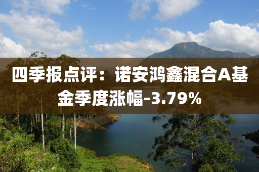 四季报点评：诺安鸿鑫混合A基金季度涨幅-3.79%