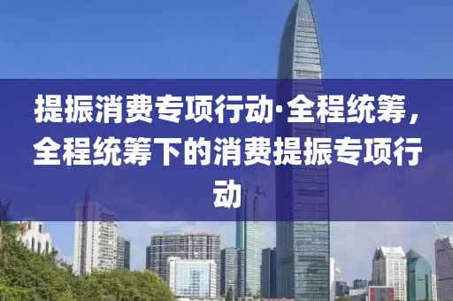 提振消费专项行动·全程统筹，全程统筹下的消费提振专项行动