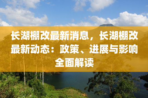 长湖棚改最新消息，长湖棚改最新动态：政策、进展与影响全面解读