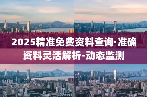2025精准免费资料查询·准确资料灵活解析-动态监测