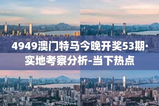 4949澳门特马今晚开奖53期·实地考察分析-当下热点