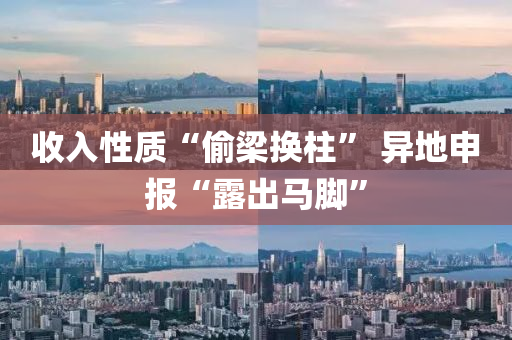 收入性质“偷梁换柱” 异地申报“露出马脚”