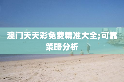 澳门天天彩免费精准大全;可靠策略分析