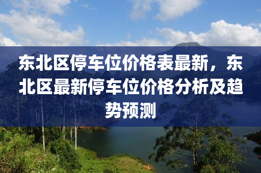 东北区停车位价格表最新，东北区最新停车位价格分析及趋势预测