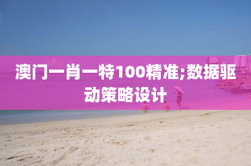 澳门一肖一特100精准;数据驱动策略设计