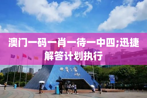 澳门一码一肖一待一中四;迅捷解答计划执行