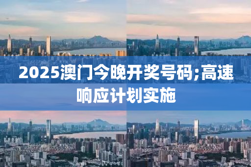 2025澳门今晚开奖号码;高速响应计划实施