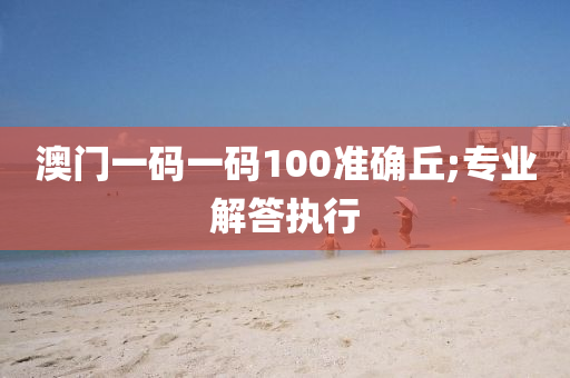 澳门一码一码100准确丘;专业解答执行