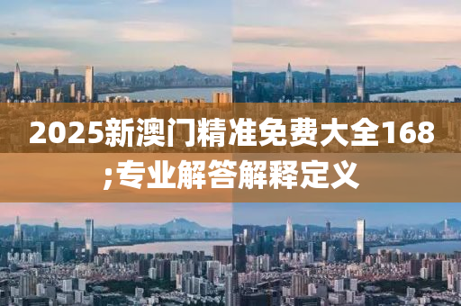 2025新澳门精准免费大全168;专业解答解释定义