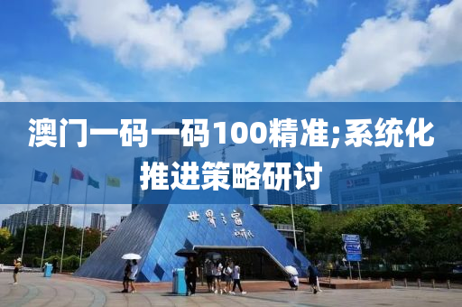 澳门一码一码100精准;系统化推进策略研讨