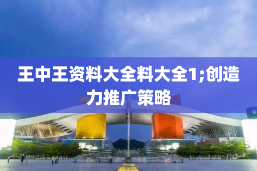王中王资料大全料大全1;创造力推广策略