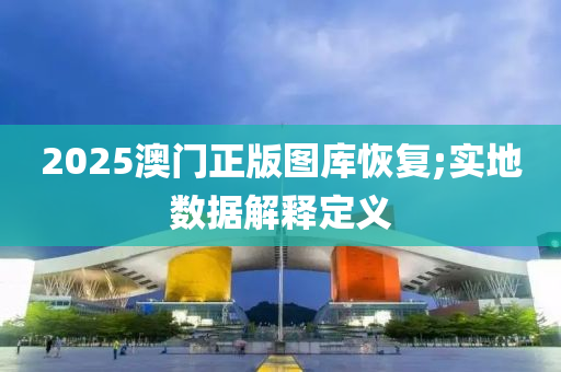 2025澳门正版图库恢复;实地数据解释定义