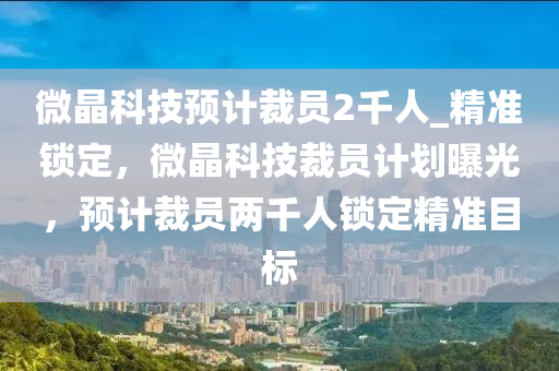 微晶科技预计裁员2千人_精准锁定，微晶科技裁员计划曝光，预计裁员两千人锁定精准目标