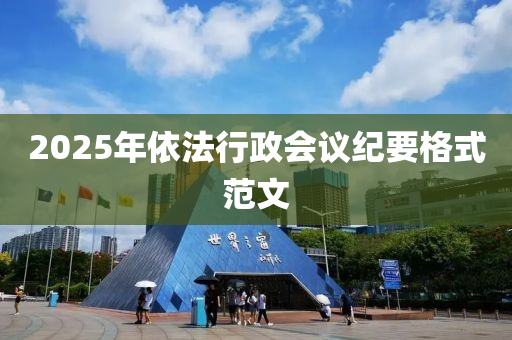 2025年依法行政会议纪要格式范文