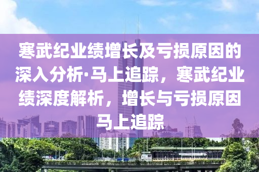 寒武纪业绩增长及亏损原因的深入分析·马上追踪，寒武纪业绩深度解析，增长与亏损原因马上追踪