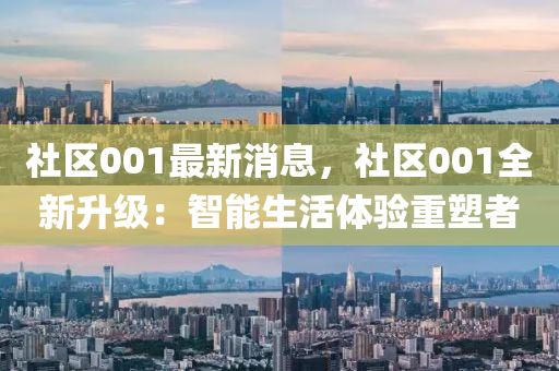 社区001最新消息，社区001全新升级：智能生活体验重塑者