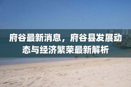 府谷最新消息，府谷县发展动态与经济繁荣最新解析