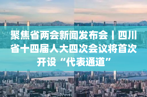 聚焦省两会新闻发布会丨四川省十四届人大四次会议将首次开设“代表通道”