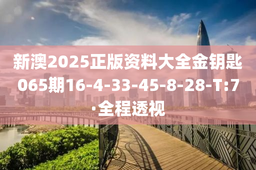 新澳2025正版资料大全金钥匙065期16-4-33-45-8-28-T:7·全程透视