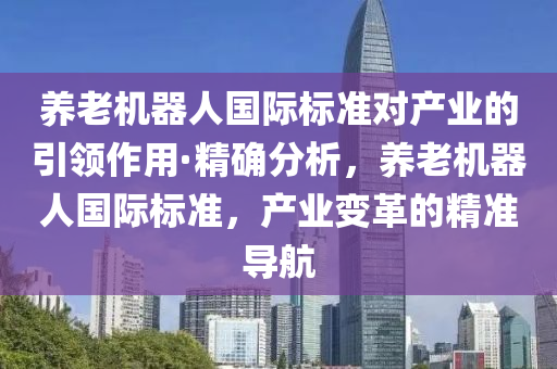 养老机器人国际标准对产业的引领作用·精确分析，养老机器人国际标准，产业变革的精准导航