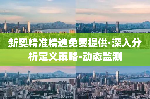 新奥精准精选免费提供·深入分析定义策略-动态监测