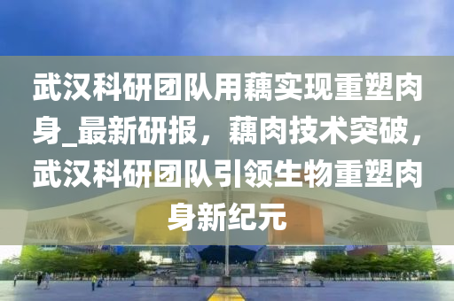 武汉科研团队用藕实现重塑肉身_最新研报，藕肉技术突破，武汉科研团队引领生物重塑肉身新纪元