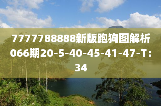 7777788888新版跑狗图解析066期20-5-40-45-41-47-T：34