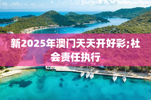 新2025年澳门天天开好彩;社会责任执行