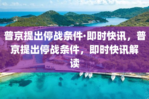 普京提出停战条件·即时快讯，普京提出停战条件，即时快讯解读